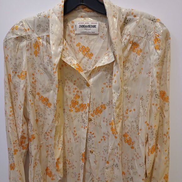 Zadig & Voltaire Spark Flowers Blouse 💐 - Picture 1 of 5